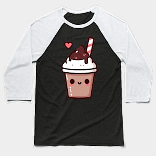 Kawaii Cute Chocolate Milkshake | Cute Kawaii Art for Kawaii Lovers Baseball T-Shirt